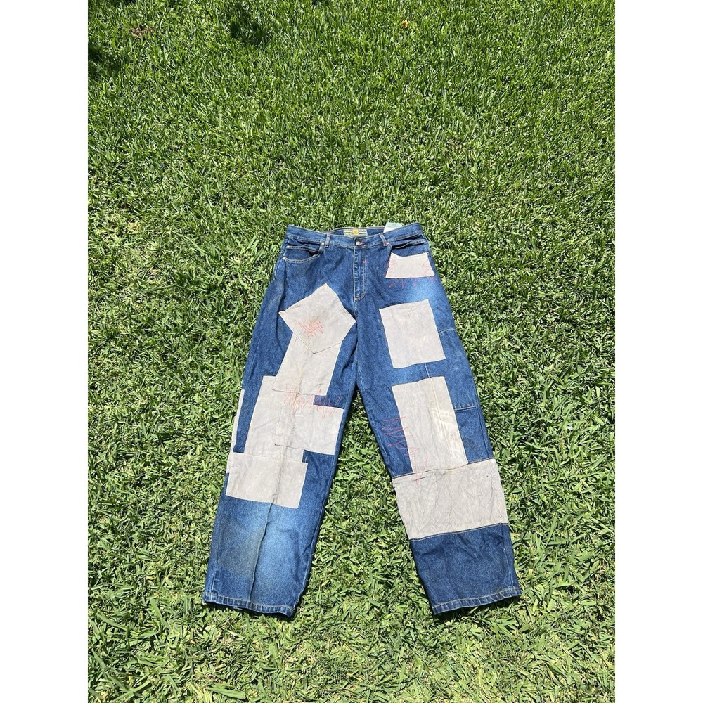 Vintage Boom-X Patchwork Jeans Mens 34/32  ( Measures 36x32) Corduroy